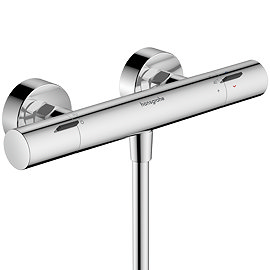 hansgrohe Ecostat Fine Thermostatic Exposed Shower Mixer - Chrome