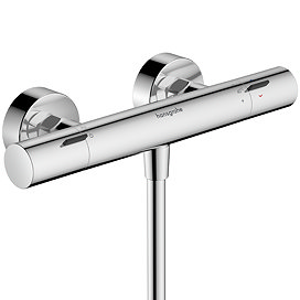 hansgrohe Ecostat Fine Thermostatic Exposed Shower Mixer - Chrome