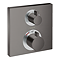 hansgrohe Ecostat Square Thermostat 2 Function Concealed Finish Set - Brushed Black Chrome