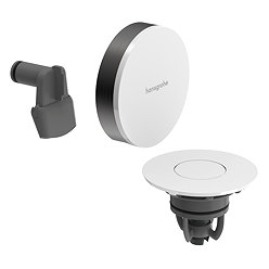 hansgrohe Exafill Bath Filler, Waste and Overflow Trim Set - Brushed Black Chrome