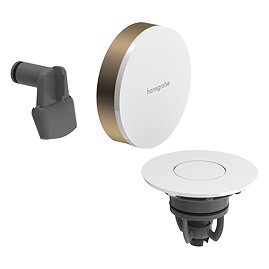 hansgrohe Exafill Bath Filler, Waste and Overflow Trim Set - Brushed Bronze