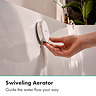 hansgrohe Exafill Bath Filler, Waste and Overflow Trim Set - Chrome/White