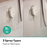 hansgrohe Exafill Bath Filler, Waste and Overflow Trim Set - Chrome/White