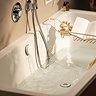 hansgrohe Exafill Bath Filler, Waste and Overflow Trim Set - Chrome/White