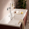 hansgrohe Exafill Bath Filler, Waste and Overflow Trim Set - Chrome/White