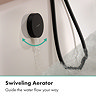 hansgrohe Exafill Bath Filler, Waste and Overflow Trim Set - Matt Black