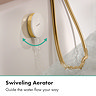 hansgrohe Exafill Bath Filler, Waste and Overflow Trim Set - Polished Gold