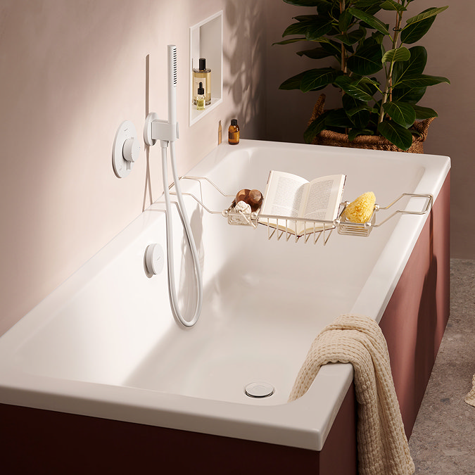 hansgrohe Exafill Bath Filler, Waste and Overflow Trim Set - Whitehansgrohe Exafill Bath Filler, Waste and Overflow Trim Set - White