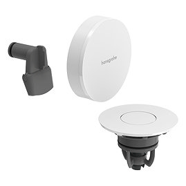hansgrohe Exafill Bath Filler, Waste and Overflow Trim Set - White