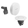 hansgrohe Exafill Bath Filler, Waste and Overflow Trim Set - White