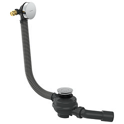 hansgrohe Exafill Complete Bath Filler, Waste & Overflow Set - Chrome