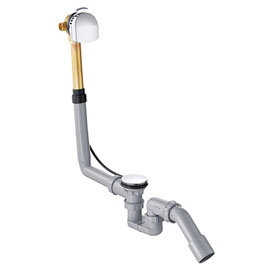 hansgrohe Exafill Complete Set Bath Filler with Waste & Overflow Set for Standard Bathtubs - 5812300