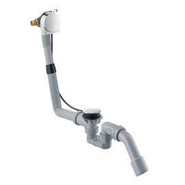 hansgrohe Exafill S Complete Set Bath Filler with Waste & Overflow Set for Standard Bathtubs - 58113