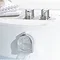 hansgrohe Exafill S Finish Set Bath Filler Waste & Overflow Set - Chrome - 58117000 Profile Large I