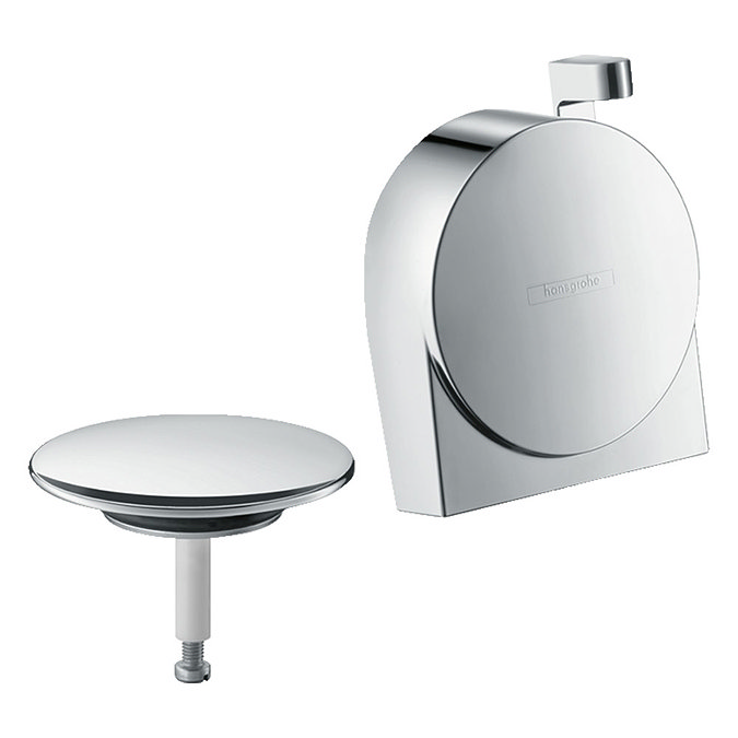 hansgrohe Exafill S Finish Set Bath Filler Waste & Overflow Set - Chrome - 58117000 Large Image