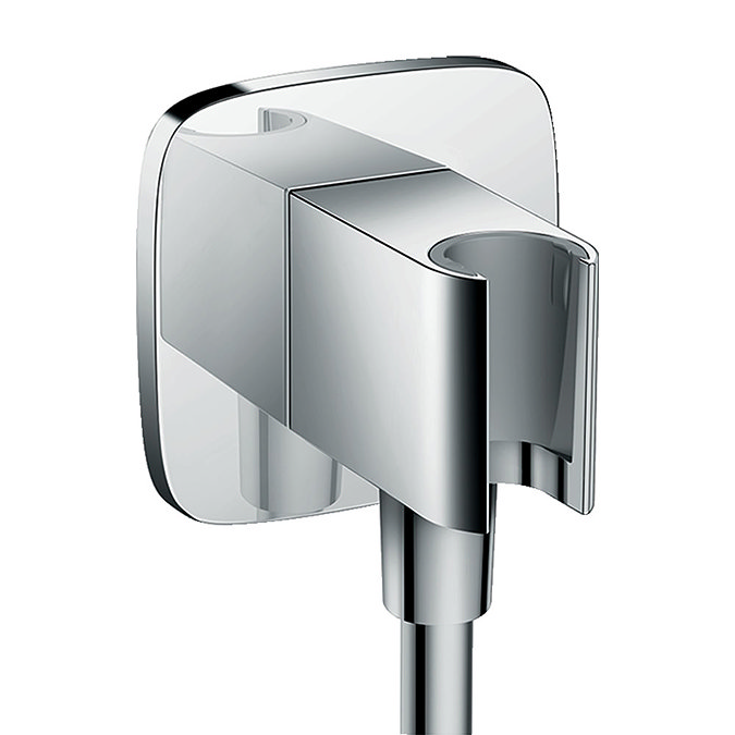 hansgrohe FixFit Wall Outlet E with Shower Holder - 26485000 Large Image