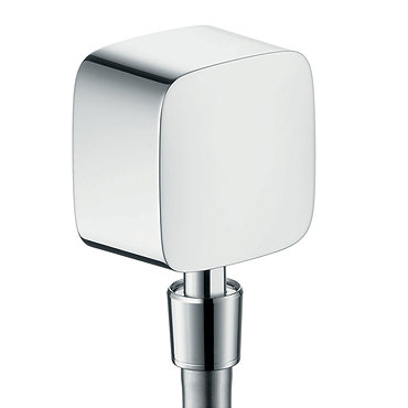 hansgrohe FixFit Wall Outlet with Non-Return Valve and Pivot Joint - 27414000  Profile Large Image