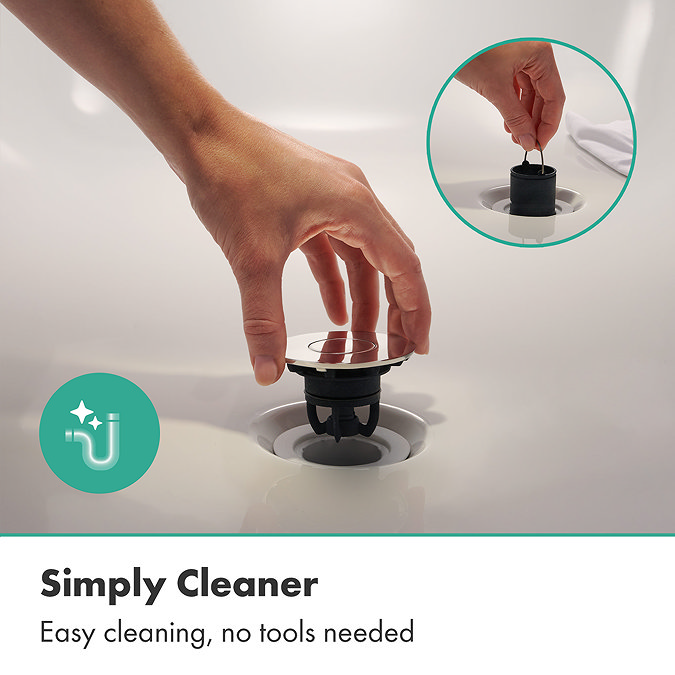 hansgrohe Flexaplus Waste & Overflow Set - Chrome