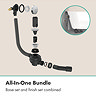 hansgrohe Flexaplus Waste & Overflow Set - Chrome