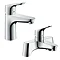 hansgrohe Focus 100 Basin Mixer + Bath Filler Tap Package Large Image