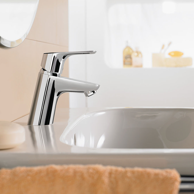 hansgrohe Focus 70 Basin Mixer + Bath Shower Mixer Tap Package Profile Large Image