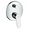 hansgrohe Focus Concealed Single Lever Manual Bath Mixer - 31945000 Large Image