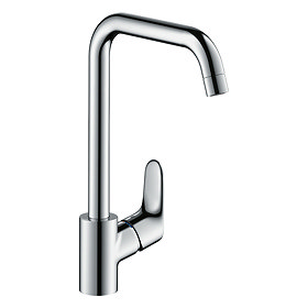 hansgrohe Focus M41 Single Lever Kitchen Mixer 260 - Chrome - 31820000 Large Image