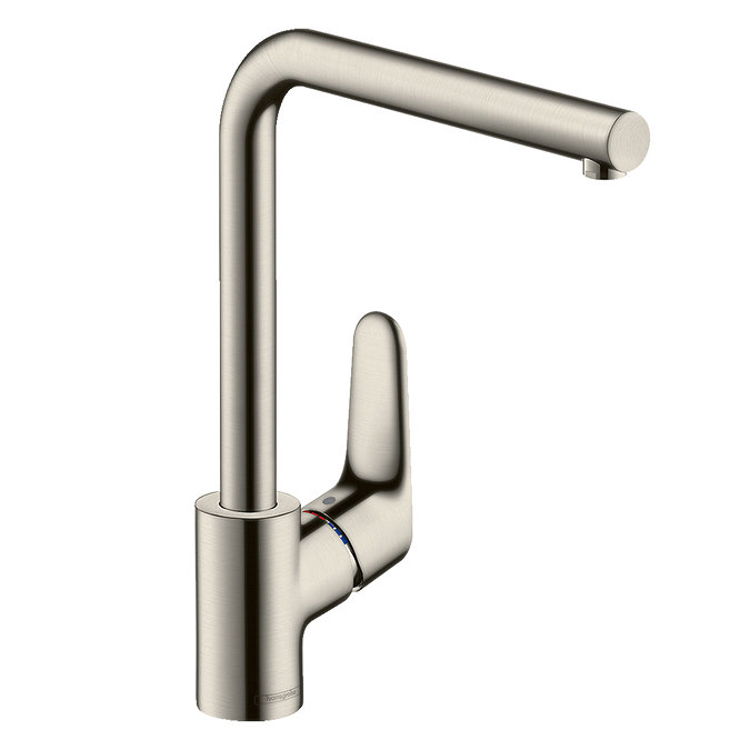 hansgrohe Focus M41 Single Lever Kitchen Mixer 280 - Stainless Steel - 31817800 Large Image