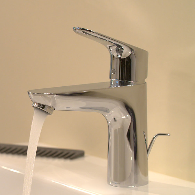 hansgrohe Focus Single Lever Basin Mixer 100 with Pop-up Waste - 31607000  Standard Large Image