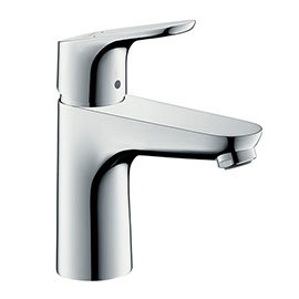 hansgrohe Focus Single Lever Basin Mixer 100 with Pop-up Waste - 31607000 Medium Image