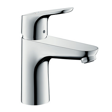 hansgrohe Focus Single Lever Basin Mixer 100 with Pop-up Waste - 31607000  Profile Large Image