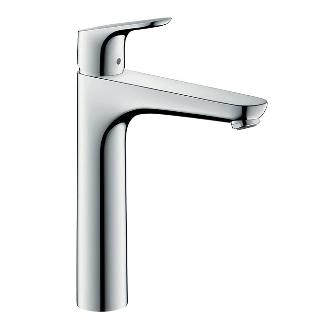 hansgrohe Focus Single Lever Basin Mixer 190 with 2 Flow Rates and Pop-up Waste - 31658000 Large Ima