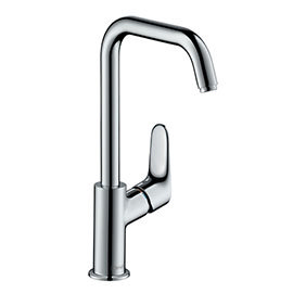 hansgrohe Focus Single Lever Basin Mixer 240 with Swivel Spout and Pop-up Waste - 31609000 Medium Im