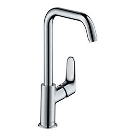 hansgrohe Focus Single Lever Basin Mixer 240 with Swivel Spout without Waste - 31519000 Medium Image
