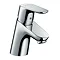 hansgrohe Focus Single Lever Basin Mixer 70 with Chain Waste - 31732000 Large Image