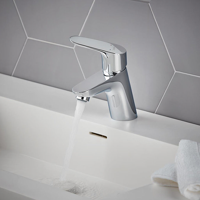 hansgrohe Focus Single Lever Basin Mixer 70 with Push-open Waste - 31604000  Profile Large Image