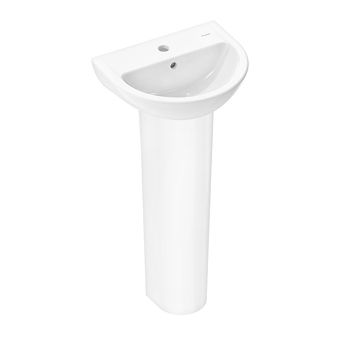 hansgrohe GladeLake S Handrinse 450mm 1TH Handrinse Basin + Full Pedestal