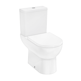 hansgrohe GladeLake S Rimless Close Coupled Toilet with AquaChannel Flush
