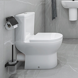 hansgrohe GladeLake S Rimless Close Coupled Toilet with AquaChannel Flush