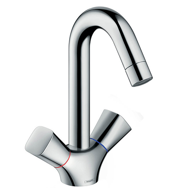 hansgrohe Logis 2-Handle Basin Mixer 150 without Waste - 71221000 Large Image