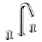 hansgrohe Logis 3-Hole Basin Mixer 150 with Pop-up Waste - 71133000 Large Image