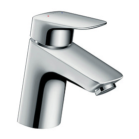 hansgrohe Logis Basin Mixer 70 for Vented Hot Water Cylinders with Push-open Waste - 71074000 Large