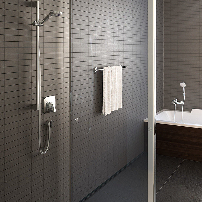 hansgrohe Logis Concealed Single Lever Manual Shower Mixer - 71605000  Profile Large Image