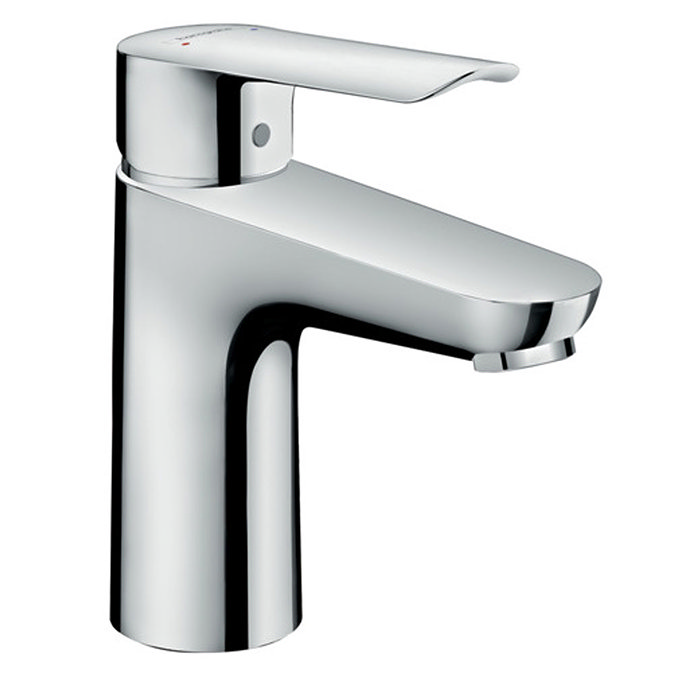 Hansgrohe Logis E Single Lever Basin Mixer 100 Tap with Pop Up Waste - 71161000  Large Image
