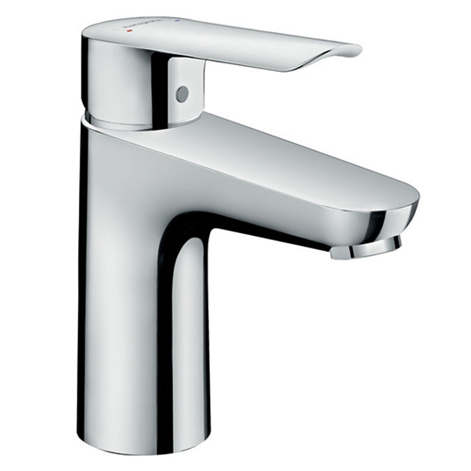 Hansgrohe Logis E Single Lever Basin Mixer 100 Tap with Pop Up Waste - 71161000 Large Image