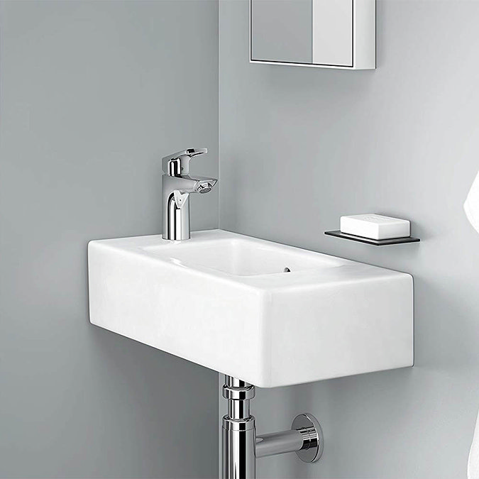 Hansgrohe Logis Loop CoolStart Single Lever Basin Mixer 100 Tap with Pop-up Waste - 71154000  Profil