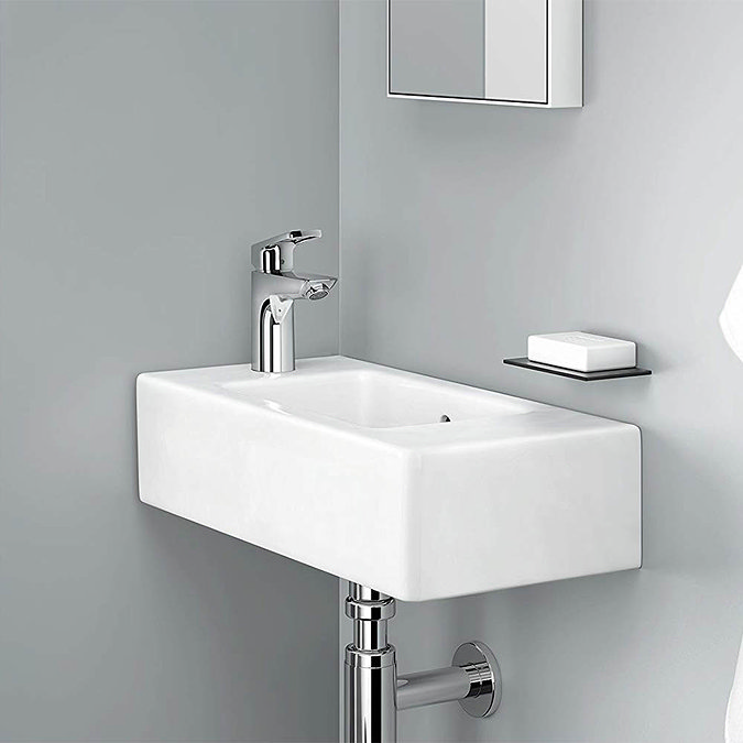 Hansgrohe Logis Loop CoolStart Single Lever Basin Mixer 100 Tap with Pop-up Waste - 71154000 Profil