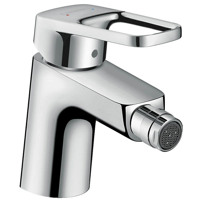 Hansgrohe Logis Loop Single Lever Bidet Mixer 70 with Pop-up Waste - 71250000 Large Image