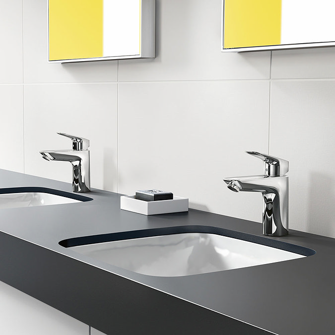 hansgrohe Logis Single Lever Basin Mixer 100 CoolStart with Pop-up Waste - 71102000 Standard Large Image