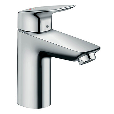 hansgrohe Logis Single Lever Basin Mixer 100 CoolStart with Pop-up Waste - 71102000  Profile Large Image